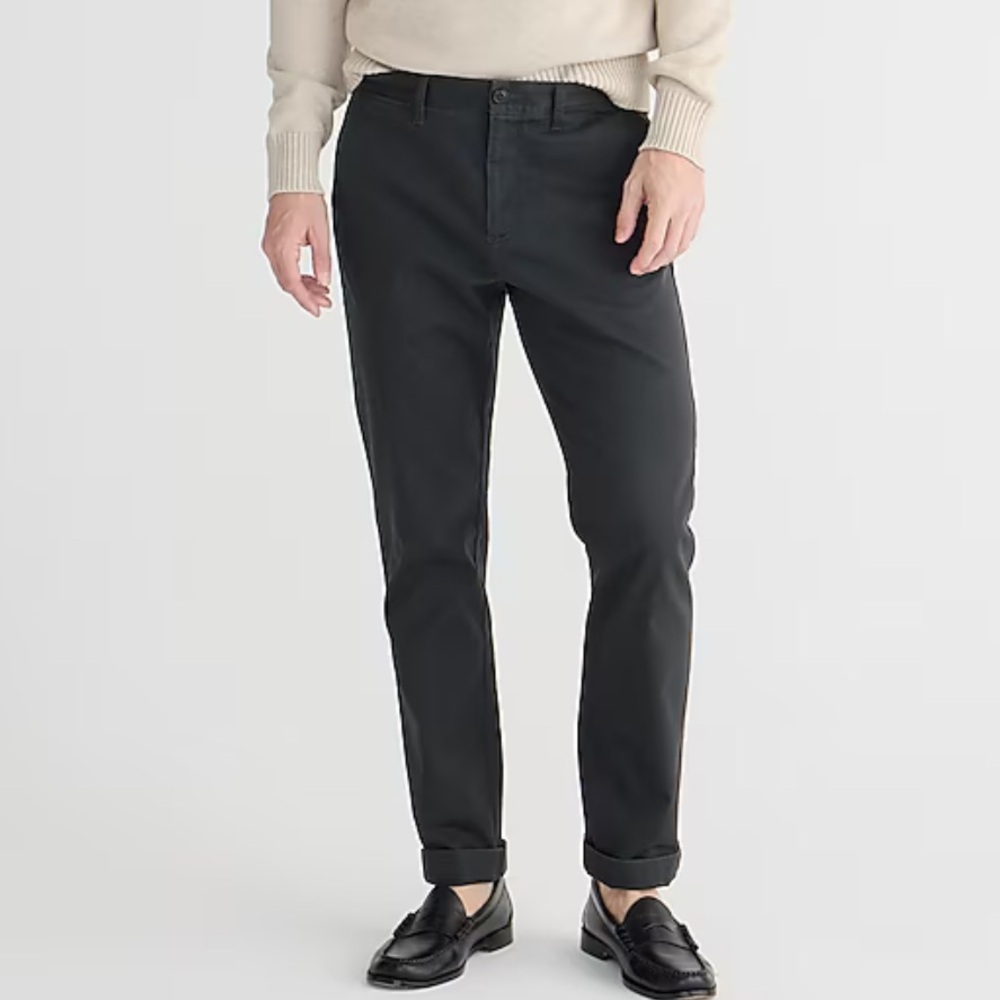 J. Crew Men’s 770 Straight-fit stretch chino pant AR886 Faded Black - Picture 6 of 11
